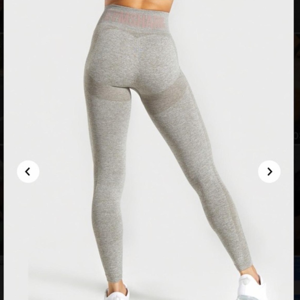 Gymshark Flex Leggings Khaki Merl Pink